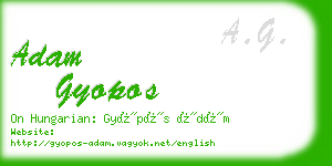adam gyopos business card